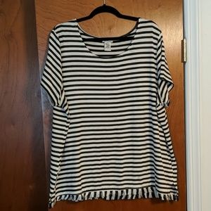Black and White striped shirt